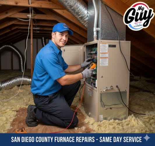 Emergency plumber in Escondido My Guy Heating, Air & Plumbing
