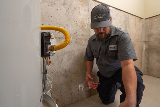Emergency plumber in Edmond Amped Plumbing Heating Air Conditioning and Security