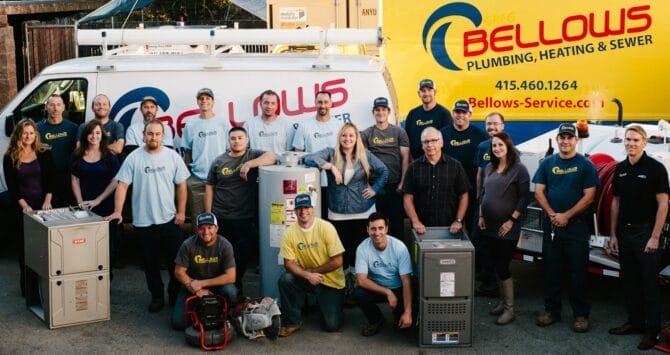 Emergency plumber in Novato Bellows Plumbing, Heating, Cooling & Electrical
