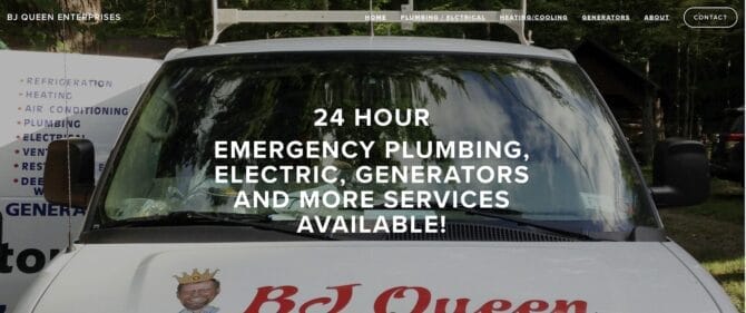 Emergency plumber in Inlet BJ QUEEN ENTERPRISES Plumbing, Septic Systems, Electrical, Refrigeration, Generators and more